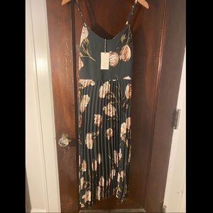 Romantic Floral Green Dress